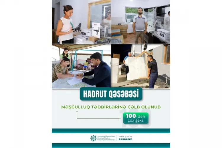 Hadrutda 100&dən artıq şəxsin məşğulluğu təmin edilib