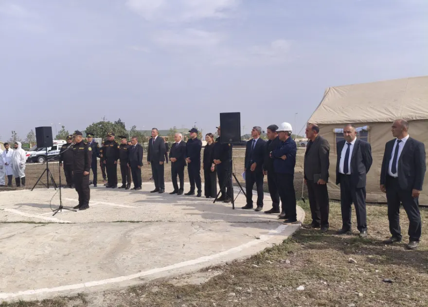 FHN-in Qarabağ Regional Mərkəzi Füzuli rayonunda kompleks mülki müdafiə təlimi təşkil etdi