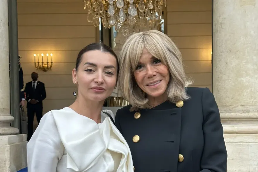 Leyla Abdullayeva Bricit Makronun qatıldığı mərasimdə iştirak edib
