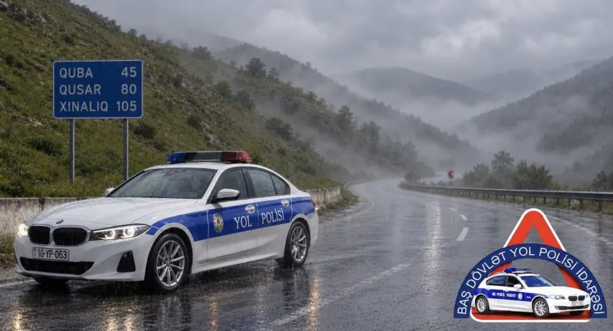 BDYPİ həftəsonu mövcud hava şəraiti ilə bağlı səfərə çıxan sürücüləri diqqətli olmağa çağırıb
