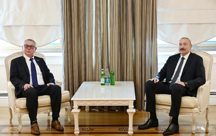 BMT-nin Terrorçuluqla Mübarizə İdarəsinin nümayəndəsi Əliyevin qəbulunda – Foto