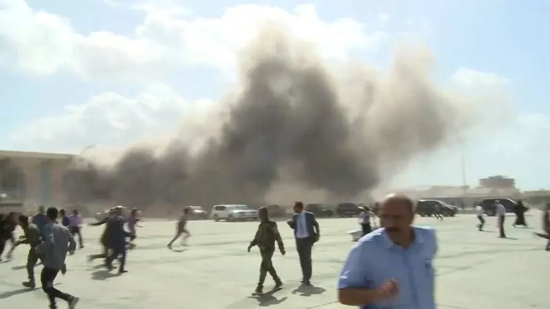 Houthi rockets strike Aden airport
