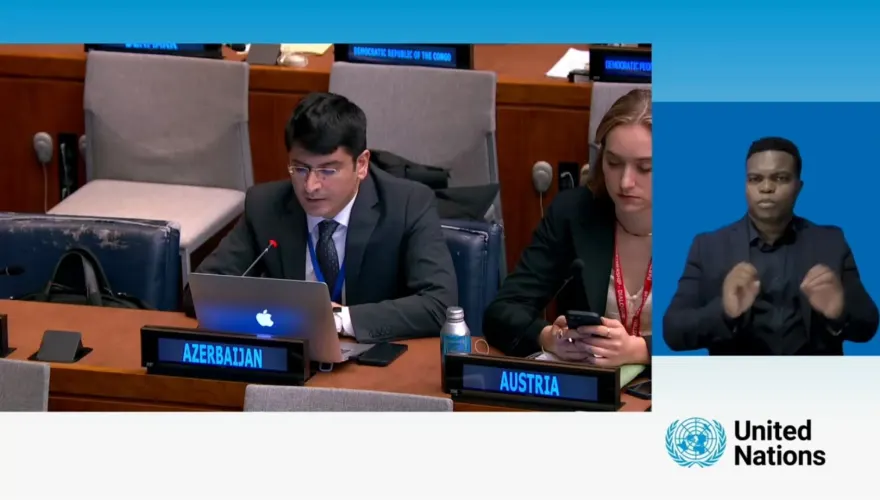Azerbaijan highlights disability rights reforms and mine victims at the UN