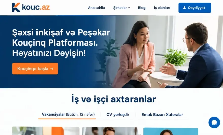Azərbaycanda yeni kouc.az saytı fəaliyyətə başladı