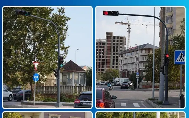 Daha bir yolayrıcında işıqforlar quraşdırıldı