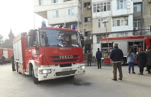 Zığda yaşayış binasında yanğın söndürüldü