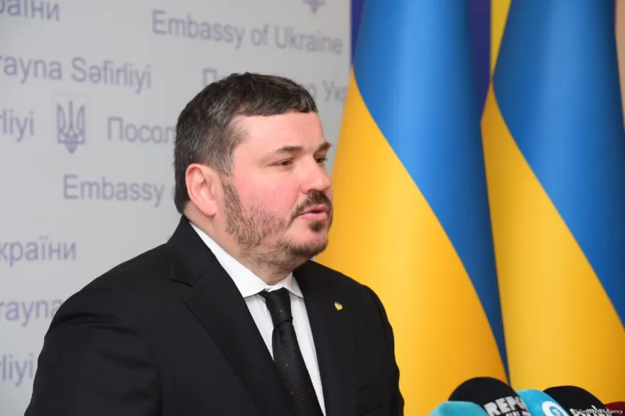 Ukrayna səfiri Azərbaycanı Müstəqilliyin Bərpası Günü münasibətilə təbrik edib (FOTO)