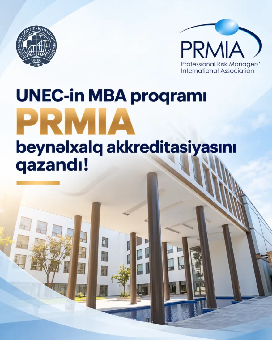 UNEC-in MBA proqramı PRMIA beynəlxalq akkreditasiyasını qazandı
