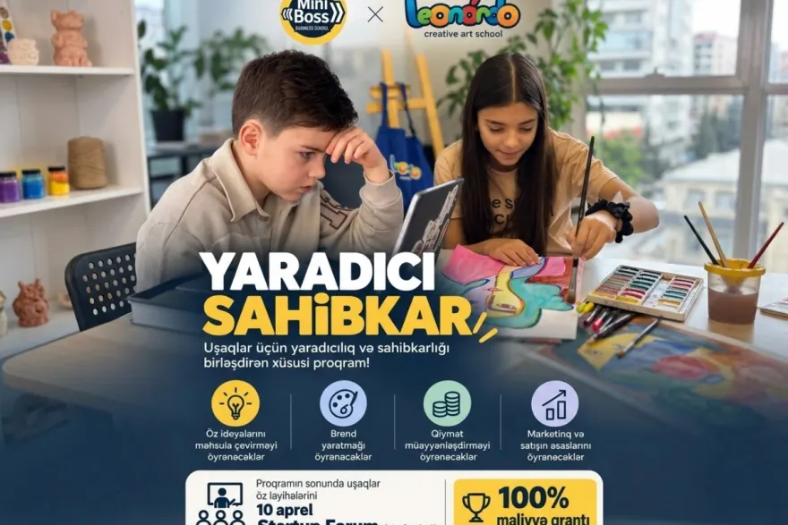 "Leonardo Art School" və "MiniBoss Business School" birgə təhsil proqramı elan etdi