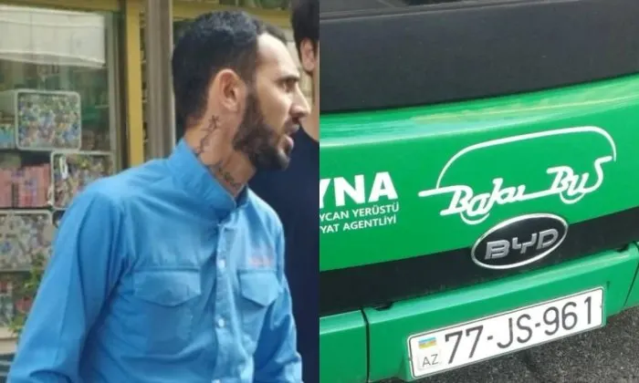 Bakıda avtobus sürücüsü sərnişinlə mübahisə etdi - Hamını yolda saxladı