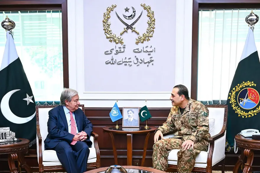 Quterreşin Pakistan liderləri ilə görüşündə Kəşmir, regional sülh və su mübahisəsi müzakirə olunub