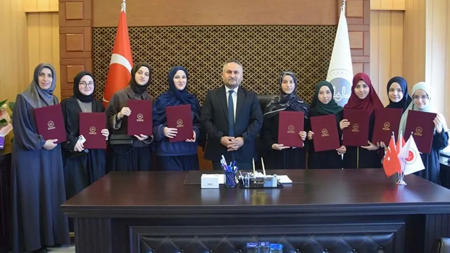 Giresun'da hafızlar belge aldı