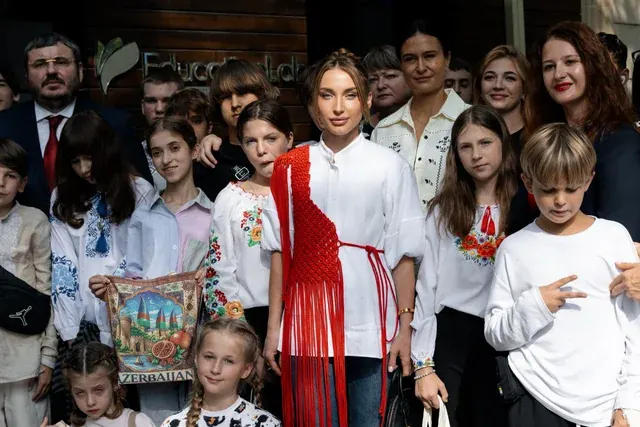 Alyona Əliyeva Azərbaycana reabilitasiya məqsədi ilə gətirilən ukraynalı uşaqlarla bağlı paylaşım edib - Foto