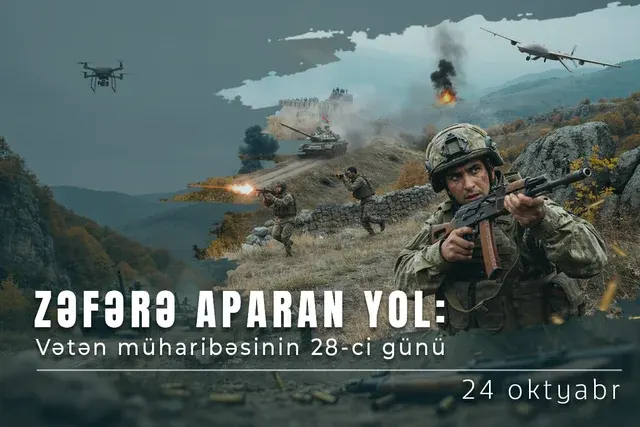 Vətən müharibəsinin 28-ci günü: Düşmən mövqeləri tərk edərək geri çəkilir - Video