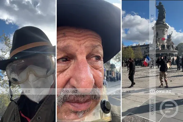 Azərbaycanlı fotoqraf Fransadakı etirazlarda necə yaralandığını açıqladı: "Özümü itirdim" - Foto/Video