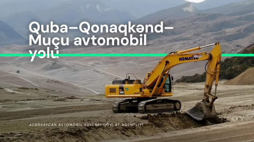 Qubadakı yolda sürüşmə risklərinin azaldılması üçün kompleks tədbirlər həyata keçirilir