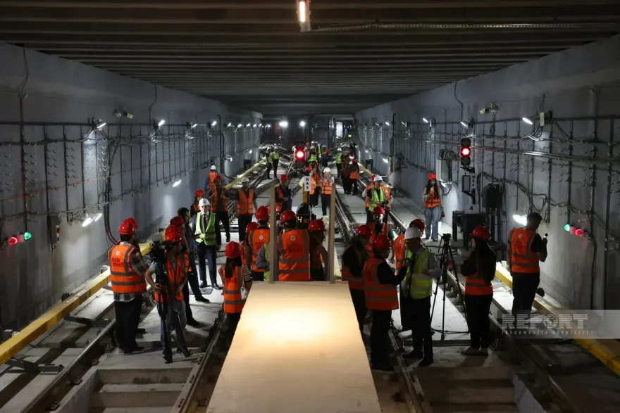 "Həzi Aslanov" metrostansiyasında dalanın yenidən qurulması yekunlaşıb