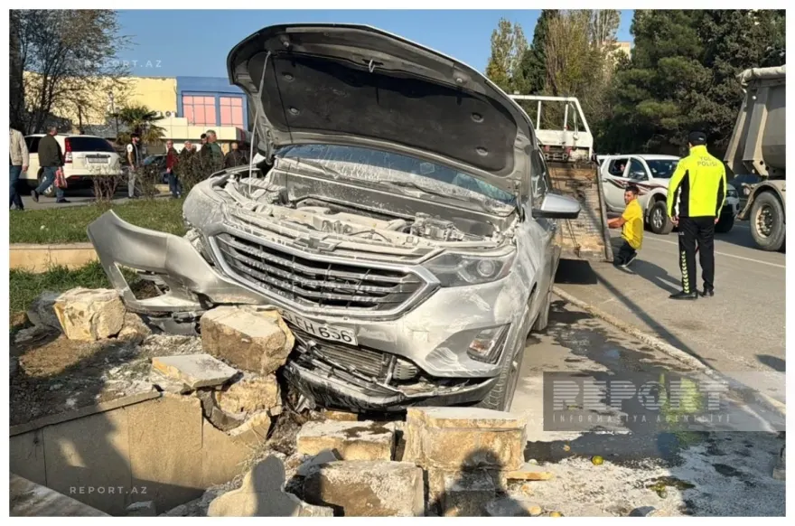 Sumqayıtda avtomobil piyadaları vurub, daha sonra yanıb