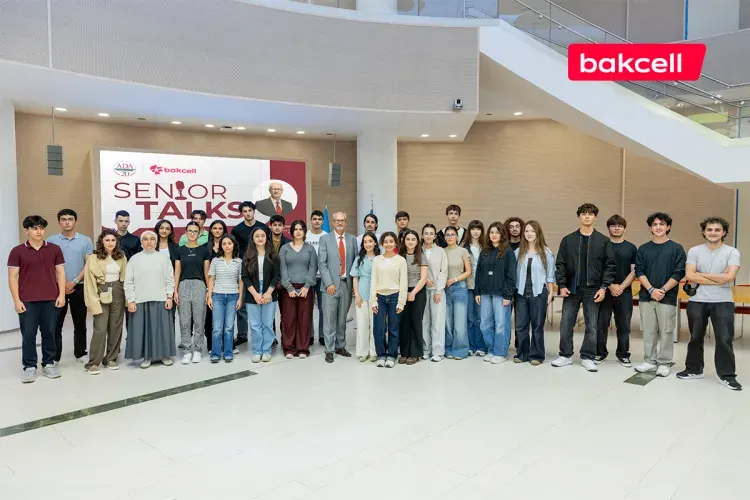 Bakcell-in baş icraçı direktoru ADA Universitetinin tələbələri ilə görüşdü - FOTO