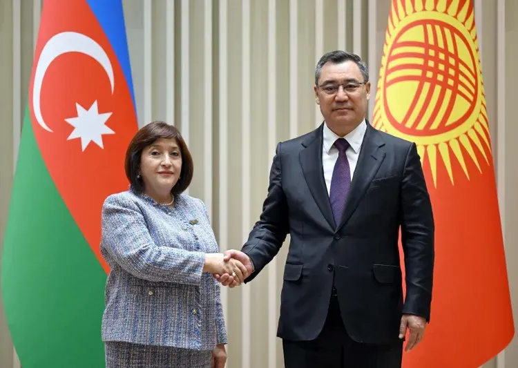 Qırğızıstan Prezidenti Sahibə Qafarovanı qəbul etdi - FOTO
