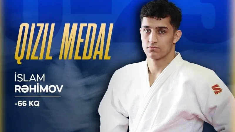 Azərbaycan cüdoçusu İslam Rəhimov İtaliyada Avropa çempionu oldu