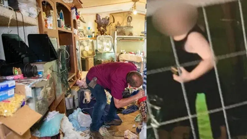 Ev deyil, cəhənnəm: 9 uşağı ac-susuz qəfəsə salan ər-arvad həbs olundu